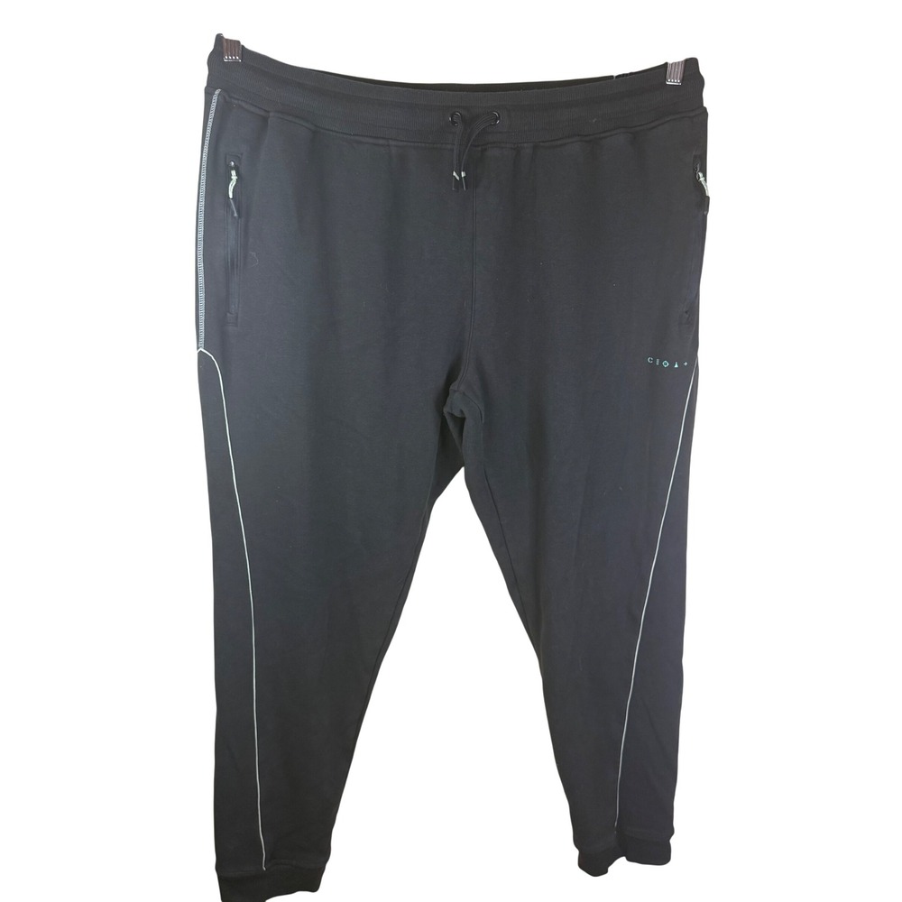 CLOAK 2XL Black Lounge Pants Joggers Casual Activewear Mens Athleisure‎ Grunge